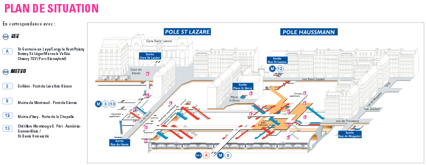 Gare d'Haussmann SaintLazare horaires, histoire et informations